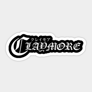 Claymore Logo Sticker